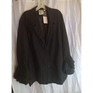 Allison Brown NY Bahamian Ruffle Blazer, 3X
